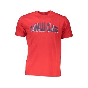 Cavalli Class Red Cotton Men Men's T-Shirt
